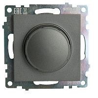 Выключатель диммирующий TRIAC (механизм) 250В, 500W, серия Катрин, графит, GLS10-7106-06  49413 Выключатель диммирующий TRIAC (механизм) 250В, 500W, серия Катрин, графит, GLS10-7106-06  49413