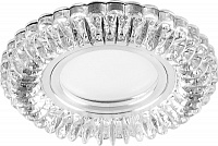 Светильник встраиваемый с белой LED подсветкой Feron CD904 потолочный MR16 G5.3 прозрачный Светильник встраиваемый с белой LED подсветкой Feron CD904 потолочный MR16 G5.3 прозрачный