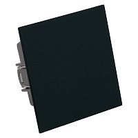 Переключатель перекрестный 1-клавишный (механизм), STEKKER, 250В, 10А, серия Мия, RSW10-3110-05, черный бархат 50571