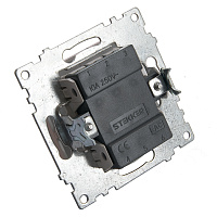 Выключатель 1-клавишный STEKKER GLS10-7103-02, 250В, 10А, серия Катрин, шампань 39589 Выключатель 1-клавишный STEKKER GLS10-7103-02, 250В, 10А, серия Катрин, шампань 39589