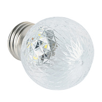 Лампа светодиодная Feron LB-385 Шарик 6400K прозрачный E27 1W 230V 52176