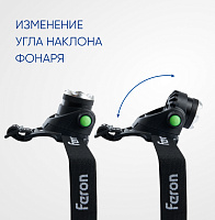 Фонарь налобный FERON TH2305 ZOOM c аккумулятором 5W, 2*18650 IP44 пластик/алюминий 41709 Фонарь налобный FERON TH2305 ZOOM c аккумулятором 5W, 2*18650 IP44 пластик/алюминий 41709