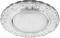 Светильник встраиваемый с белой LED подсветкой Feron CD4023 потолочный GX53 без лампы прозрачный 29476 Светильник встраиваемый с белой LED подсветкой Feron CD4023 потолочный GX53 без лампы прозрачный 29476