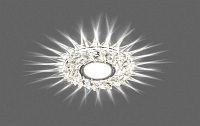 Светильник встраиваемый с белой LED подсветкой Feron CD915 потолочный MR16 G5.3 прозрачный Светильник встраиваемый с белой LED подсветкой Feron CD915 потолочный MR16 G5.3 прозрачный