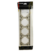 Рамка STEKKER, PFR00-7004-08 4-местная, пластик, серия Катрин, золото 49609 Рамка STEKKER, PFR00-7004-08 4-местная, пластик, серия Катрин, золото 49609