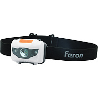 Фонарь налобный Feron TH2302 на батарейках 3*AAA, 1LED+2RED IP44, пластик 41681 Фонарь налобный Feron TH2302 на батарейках 3*AAA, 1LED+2RED IP44, пластик 41681
