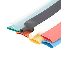 Термоусадочная трубка STEKKER HST-1260-100M, длина 100 см., коэф. усадки 2:1, мультиколор 39724