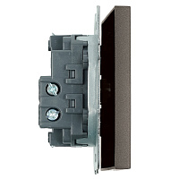 Выключатель 1-клавишный (механизм), STEKKER, 250В, 10А, серия Эмили, RSW10-5103-09, антрацит, soft touch 49917