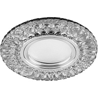 Светильник встраиваемый с белой LED подсветкой Feron CD906 потолочный MR16 G5.3 белый Светильник встраиваемый с белой LED подсветкой Feron CD906 потолочный MR16 G5.3 белый