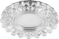 Светильник встраиваемый с белой LED подсветкой Feron CD909 потолочный MR16 G5.3 прозрачный Светильник встраиваемый с белой LED подсветкой Feron CD909 потолочный MR16 G5.3 прозрачный