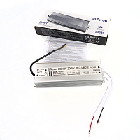 Трансформатор электронный для светодиодной ленты 200W 12V IP67 (драйвер), LB007 FERON Артикул 48061 Трансформатор электронный для светодиодной ленты 200W 12V IP67 (драйвер), LB007 FERON Артикул 48061