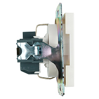 Розетка 1-местная с/з (механизм), STEKKER GLS16-7110-01, 250В, 16А с защитной шторкой, серия Катрин, белый 39304 Розетка 1-местная с/з (механизм), STEKKER GLS16-7110-01, 250В, 16А с защитной шторкой, серия Катрин, белый 39304