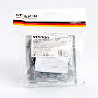 Выключатель 3-клавишный STEKKER  PSW10-9007-01, 250В, 10А, серия Эрна, белый 39922 Выключатель 3-клавишный STEKKER  PSW10-9007-01, 250В, 10А, серия Эрна, белый 39922