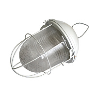 Светильник НСП 41-200-003 345х185х185мм, E27 max 200 Вт, стальной корпус, стекло, решетка, IP54, белый 53175