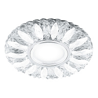 Светильник встраиваемый с белой LED подсветкой Feron CD917 потолочный MR16 G5.3 прозрачный-матовый Светильник встраиваемый с белой LED подсветкой Feron CD917 потолочный MR16 G5.3 прозрачный-матовый