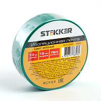 Изоляционная лента STEKKER INTP01319-10 0,13*19 10 м. зеленая 39906 Изоляционная лента STEKKER INTP01319-10 0,13*19 10 м. зеленая 39906