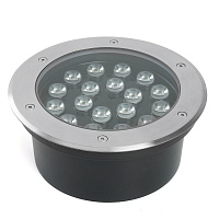 Светодиодный светильник тротуарный (грунтовый) Feron SP2804, 20W, AC/DC12V, низковольтный, 3000K, металлик, IP67  48348 Светодиодный светильник тротуарный (грунтовый) Feron SP2804, 20W, AC/DC12V, низковольтный, 3000K, металлик, IP67  48348