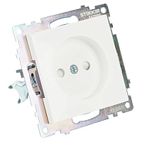 Розетка 1-местная б/з (механизм), STEKKER GLS10-7109-01, 250V, 10А с защитной шторкой, серия Катрин, белый 39303 Розетка 1-местная б/з (механизм), STEKKER GLS10-7109-01, 250V, 10А с защитной шторкой, серия Катрин, белый 39303