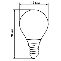 Лампа светодиодная Feron LB-61 Шарик E14 5W 230V 2700K 25578 Лампа светодиодная Feron LB-61 Шарик E14 5W 230V 2700K 25578