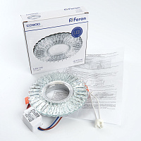 Светильник встраиваемый с белой LED подсветкой Feron CD900 потолочный MR16 G5.3 белый Светильник встраиваемый с белой LED подсветкой Feron CD900 потолочный MR16 G5.3 белый
