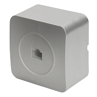 Розетка RJ-45 открытой установки, 1-местная, STEKKER, серия София, серебро, MST00-20-03  49324 Розетка RJ-45 открытой установки, 1-местная, STEKKER, серия София, серебро, MST00-20-03  49324