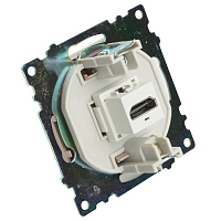 Розетка HDMI 2.1, Type A  (механизм), STEKKER GLS00-7118-02, серия Катрин, шампань 50063 Розетка HDMI 2.1, Type A  (механизм), STEKKER GLS00-7118-02, серия Катрин, шампань 50063
