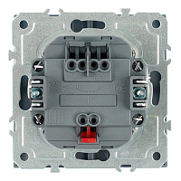 Переключатель 1-клавишный (механизм), СЗК, STEKKER, 250В, 10A, серия Эмили, RSW10-5105-10ZK, платиново-серый, soft touch 50240
