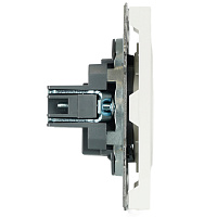 Розетка 1-местная с з/ш, б/з (механизм), СЗК, STEKKER, 250В, 16А, серия Эмили, RST16-5109-01ZK, белый фарфор, soft touch 50234