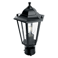Светильник садово-парковый Feron 6103/PL6103  шестигранный на столб 60W E27 230V, черный 11056 Светильник садово-парковый Feron 6103/PL6103  шестигранный на столб 60W E27 230V, черный 11056