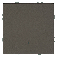 Выключатель 1-клавишный c индикатором (механизм), STEKKER, 250В, 10А, серия Эмили, RSW10-5101-09, антрацит, soft touch 49915