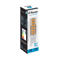 Лампа светодиодная Feron LB-433 G9 7W 175-265V 6400K 25768 Лампа светодиодная Feron LB-433 G9 7W 175-265V 6400K 25768
