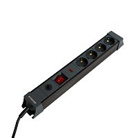 Сетевой фильтр 4-местный с/з STEKKER 3x1мм2, 3 м, 250В, 16А, серия Techno, HM22-41-03, черный 50157 Сетевой фильтр 4-местный с/з STEKKER 3x1мм2, 3 м, 250В, 16А, серия Techno, HM22-41-03, черный 50157