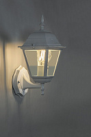 Светильник садово-парковый Feron 4101/PL4101 четырехгранный на стену вверх 60W E27 230V, белый 11013 Светильник садово-парковый Feron 4101/PL4101 четырехгранный на стену вверх 60W E27 230V, белый 11013