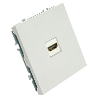 Розетка HDMI 2.0 Type A (механизм), STEKKER, серия Эмили, RST00-5118-01, белый фарфор, soft touch 50163 Розетка HDMI 2.0 Type A (механизм), STEKKER, серия Эмили, RST00-5118-01, белый фарфор, soft touch 50163