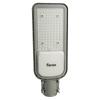 Светодиодный уличный консольный светильник Feron SP3040 100W 5000K 230V, серый 41550 Светодиодный уличный консольный светильник Feron SP3040 100W 5000K 230V, серый 41550