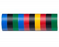 Изоляционная лента STEKKER INTP01315-100, 0,13*15мм, 100 м, комплект 10 штук, мультиколор 39289 Изоляционная лента STEKKER INTP01315-100, 0,13*15мм, 100 м, комплект 10 штук, мультиколор 39289