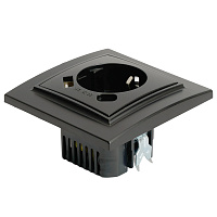 Розетка 1-местная с/з STEKKER, PST16-9016-03, 250В, 16А с USB+ type C, серия Эрна, черный 50078 Розетка 1-местная с/з STEKKER, PST16-9016-03, 250В, 16А с USB+ type C, серия Эрна, черный 50078