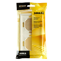 Рамка STEKKER, PFR00-5002-01 2-местная, серия Эмили, белый фарфор, soft touch 49885 Рамка STEKKER, PFR00-5002-01 2-местная, серия Эмили, белый фарфор, soft touch 49885