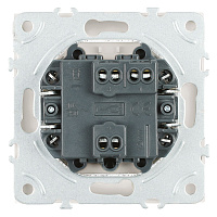 Переключатель 1-клавишный (механизм), STEKKER, 250В, 10A, серия Эмили, RSW10-5105-01, белый фарфор, soft touch 49867