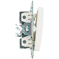 Выключатель 2-клавишный (механизм), STEKKER GLS10-7104-01, 250V, 10А, серия Катрин, белый  39300 Выключатель 2-клавишный (механизм), STEKKER GLS10-7104-01, 250V, 10А, серия Катрин, белый  39300