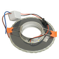 Светильник встраиваемый с белой LED подсветкой Feron CD938 потолочный MR16 G5.3 прозрачный Светильник встраиваемый с белой LED подсветкой Feron CD938 потолочный MR16 G5.3 прозрачный