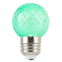 Лампа светодиодная Feron LB-385 Шарик зеленый прозрачный E27 1W 230V 52163