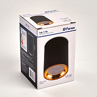 Светильник потолочный Feron ML175 MR16 GU10 35W 230V, черный, золото 32633 Светильник потолочный Feron ML175 MR16 GU10 35W 230V, черный, золото 32633