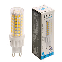 Лампа светодиодная диммируемая Feron LB-438 G9 10W 175-265V 6400K 51743 Лампа светодиодная диммируемая Feron LB-438 G9 10W 175-265V 6400K 51743