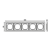 Рамка 5-местная, STEKKER, серия Мия, PFR00-3005-05, черный бархат 50465
