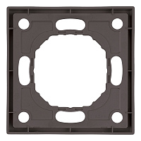 Рамка STEKKER, PFR00-5001-09 1-местная, серия Эмили, антрацит, soft touch 49936