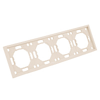 Рамка STEKKER, PFR00-5004-08 4-местная, серия Эмили, кашемир, soft touch 49913