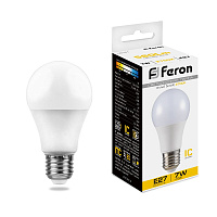 Лампа светодиодная Feron LB-91 Шар E27 7W 175-265V 2700K 25444 Лампа светодиодная Feron LB-91 Шар E27 7W 175-265V 2700K 25444