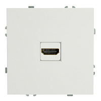 Розетка HDMI 2.0 Type A (механизм), STEKKER, серия Эмили, RST00-5118-01, белый фарфор, soft touch 50163 Розетка HDMI 2.0 Type A (механизм), STEKKER, серия Эмили, RST00-5118-01, белый фарфор, soft touch 50163