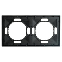 Рамка STEKKER, PFR00-5002-05 2-местная, серия Эмили, черный уголь, soft touch 49859 Рамка STEKKER, PFR00-5002-05 2-местная, серия Эмили, черный уголь, soft touch 49859